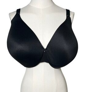 Cacique 44H Black Lightly Lined‎ Full Coverage Back Smoother Bra